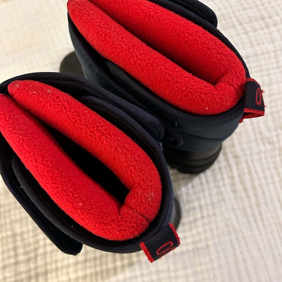 Polo RALPH LAUREN Snow boots US size 2 BOYS Navy, red lining, black rubber soles - Picture 5 of 13